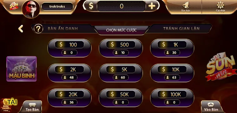 Mậu Binh Online SunWin Đấu Trường Chiến Thuật Đẳng Cấp Cho Cao Thủ
