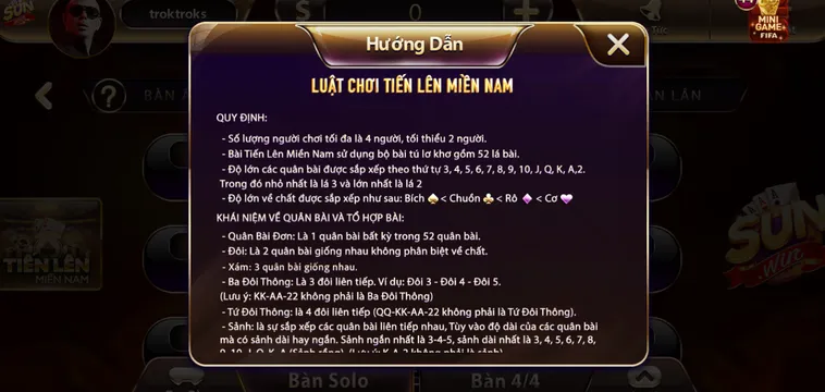 Trải Nghiệm Đỉnh Cao Tại Sảnh Tiến Lên Miền Nam SunWin Đẳng Cấp Nhất